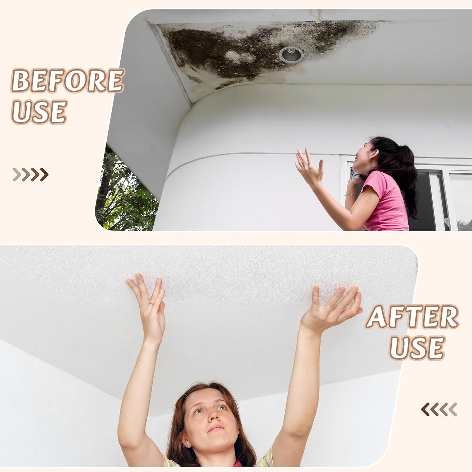 Nuanchu 1.64 x 32.81 ft Ceiling Tiles Peel and Stick, Covered 53.8 Sq. Ft, White Waterproof Wall Panels Foam Peel and Stick for Ceil and Interior Wall Decor