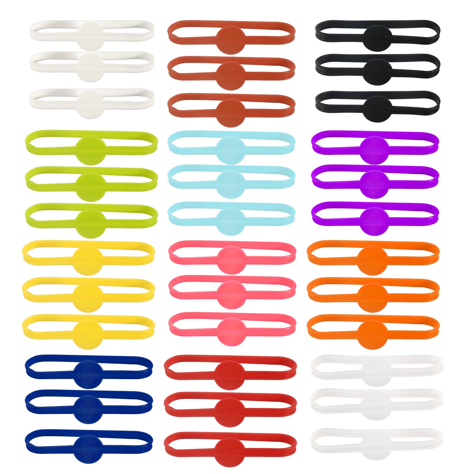 HFDONGL 36 Stück Glasmarkierer Wiederver Wendbare Glas Markierung Trinkgläser Gläser Markieren Silikon Cup Marker Trinken Party Wein Glas Marker für Weinglas Flasche Cup Trinkglas (12 Farben)