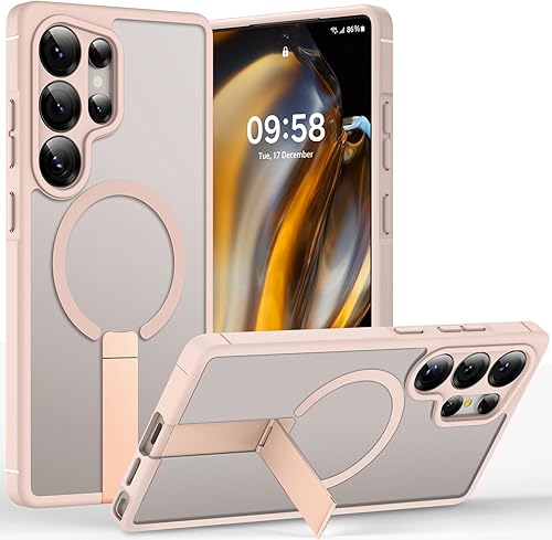 Vista 16 de TOCOL para Samsung Galaxy S22 Ultra, Funda con parte trasera dura mate translúcida [A prueba de golpes de grado militar]