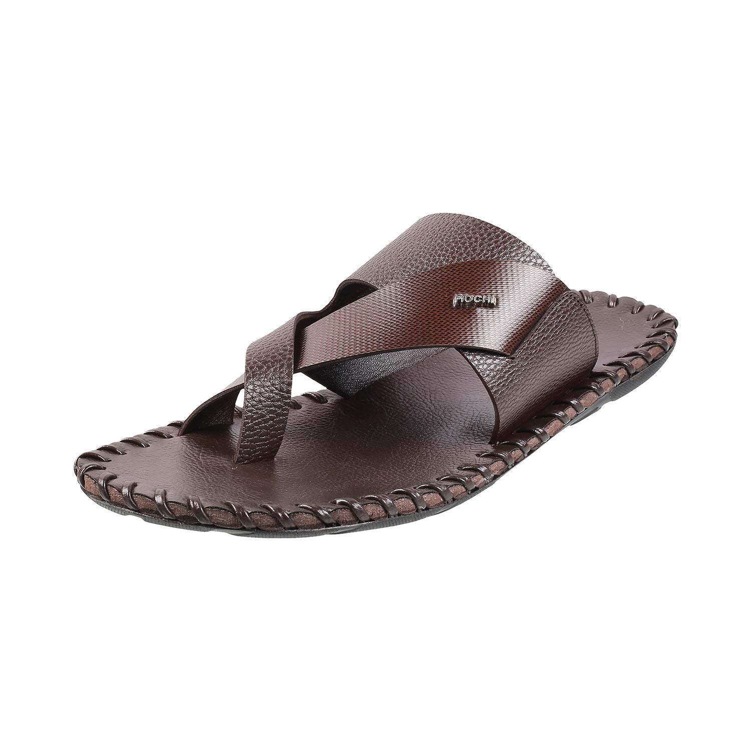 mochi Men Leather Men Chappals (16-9779)-picture-12