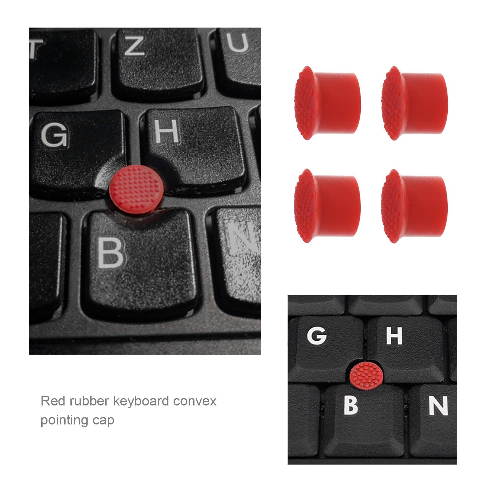 10 szt. gumowej klawiatury TrackPoint czerwona nasadka z miękką kopułą i krawędzią wskaźnik laptopa kompatybilna z Lenovo ThinkPad X270/X260/X250/X240s/X240/X230s