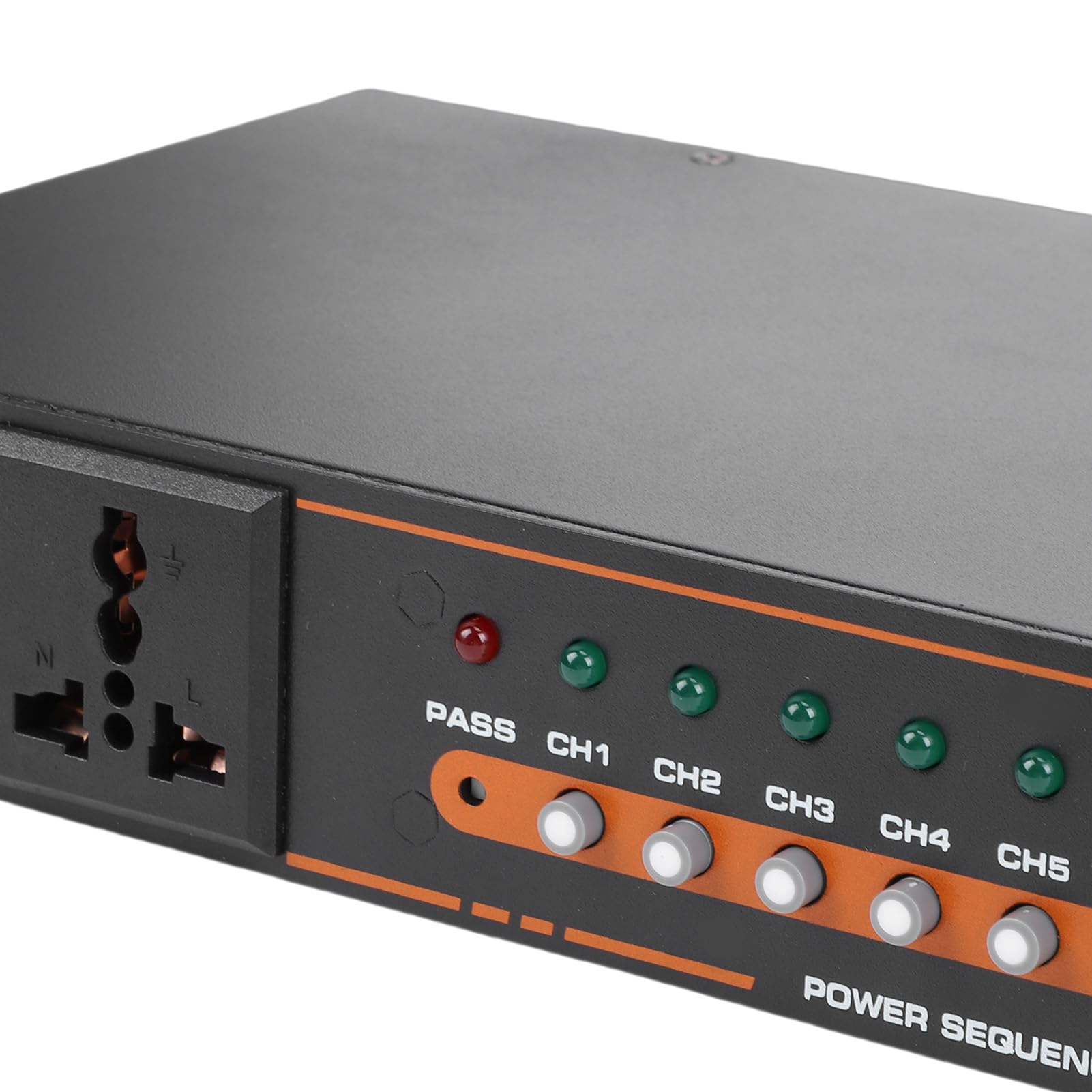 Asixxsix Acondicionador secuenciador de potencia de 10 salidas, fuente de alimentación de 2000 W para montaje en rack con interruptores independientes, para equipos de audio (Enchufe europeo 800W)