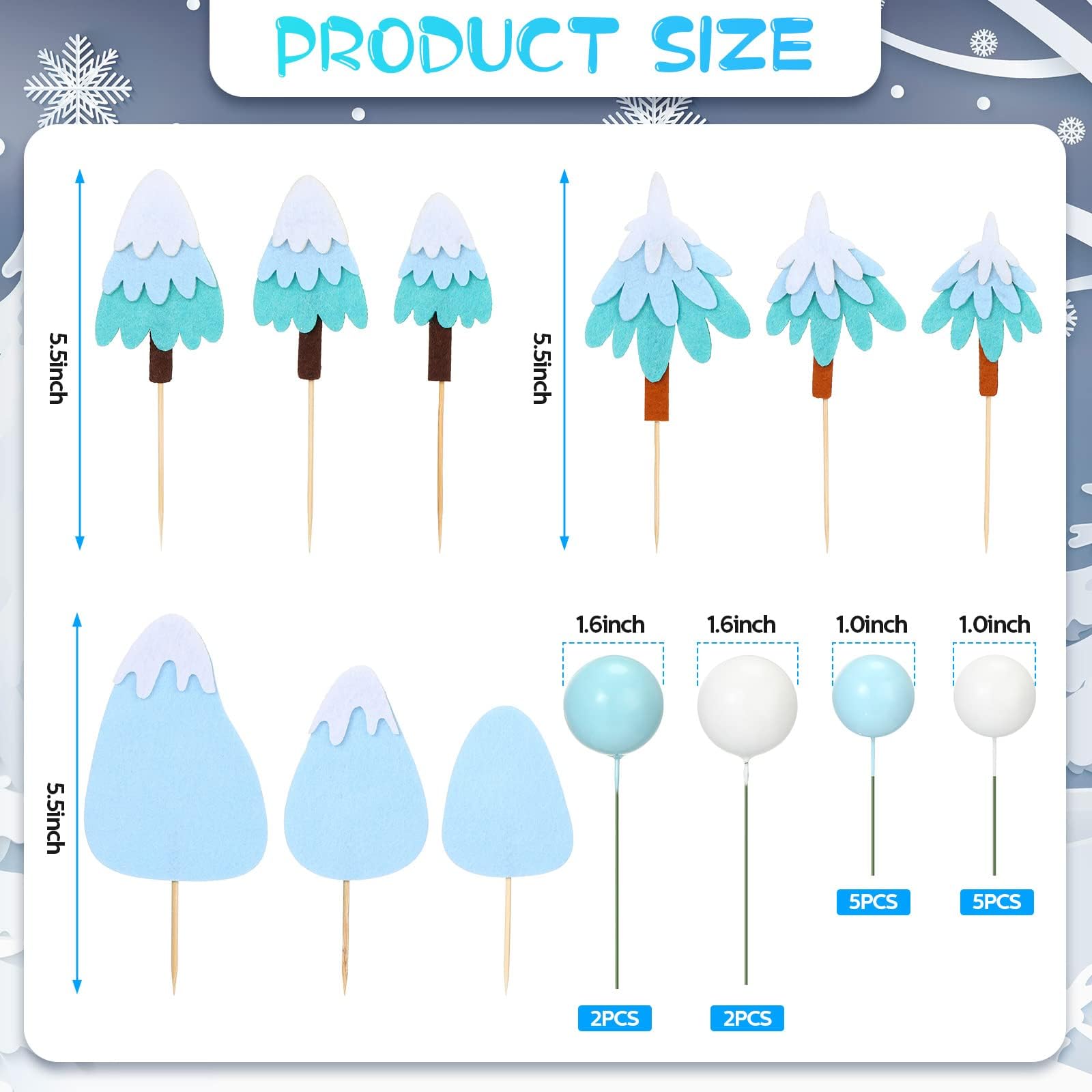 Une Beau, Blanc Givré Gâteau Orné Avec Bleu Flocon De Neige Décorations, Parfait Pour Hiver Célébrations Et De Fête Reprises. 53964463 PNG