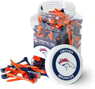 NFL unisex-adult Jar includes 175 multi-colored 2-3/4" regulation tees with team imprint. Includes screw on lid, with team labels on the front and top. A great way to tee up your next ball.