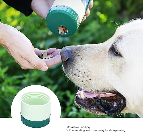 Miniatura 9 de Tnfeeon Puppy Essentials,2 in 1 Dog Water Bottle and Food Container for Dog Cat Puppy Walking Hiking Travel Dishwasher Safe Accessories