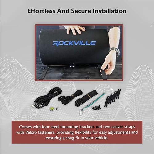 Miniatura 8 de Rockville RTB12A Subwoofer de bajos de 12", 600 w con control remoto