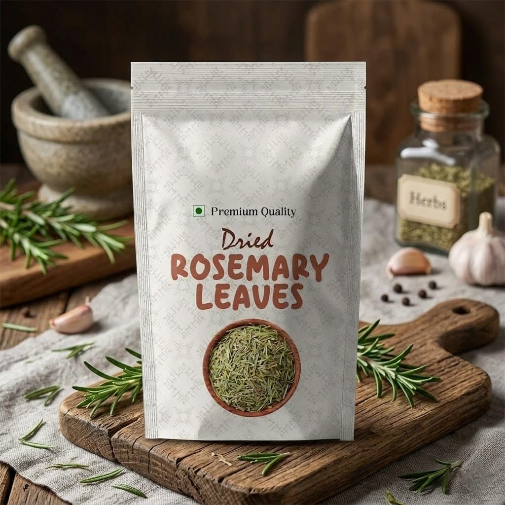 Rosemary leaves organic 100g | our leaves is Food Grade | Use for Seasoning Food, hair growth.
