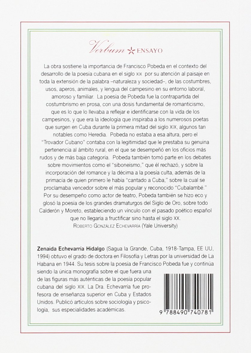 Francisco Pobeda: El trovador cubano (Biblioteca Cubana) (Spanish Edition)
