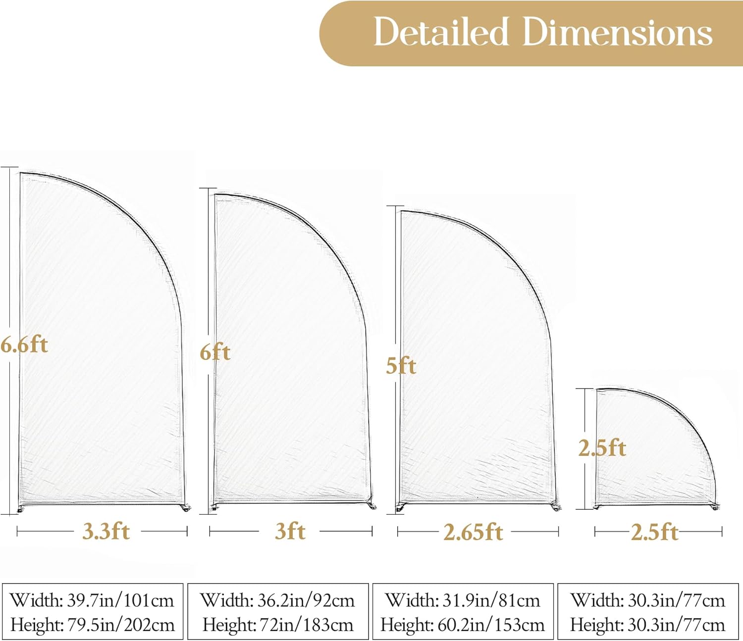 Hot Pink Half Moon Arch Cover Wedding Arch Backdrop Backdrops for Weddings Parties Baby Showers Event 5ft(Hot Pink,2.65x5ft)