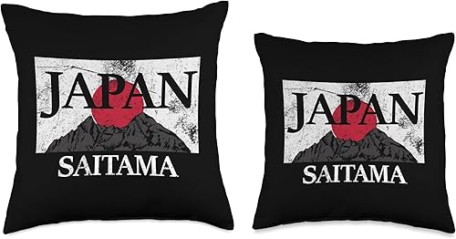 Miniatura 3 de Wikstroem Japan Saitama Fuji San Flag Throw Pillow 18x18 Multicolor