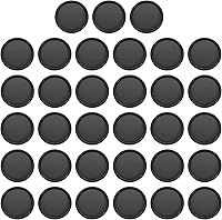 Vista 12 de PATIKIL Discos de encuadernación de libros de plástico de 0.945 in, paquete de 33 discos de expansión de disco redondos para planificador de Blanco