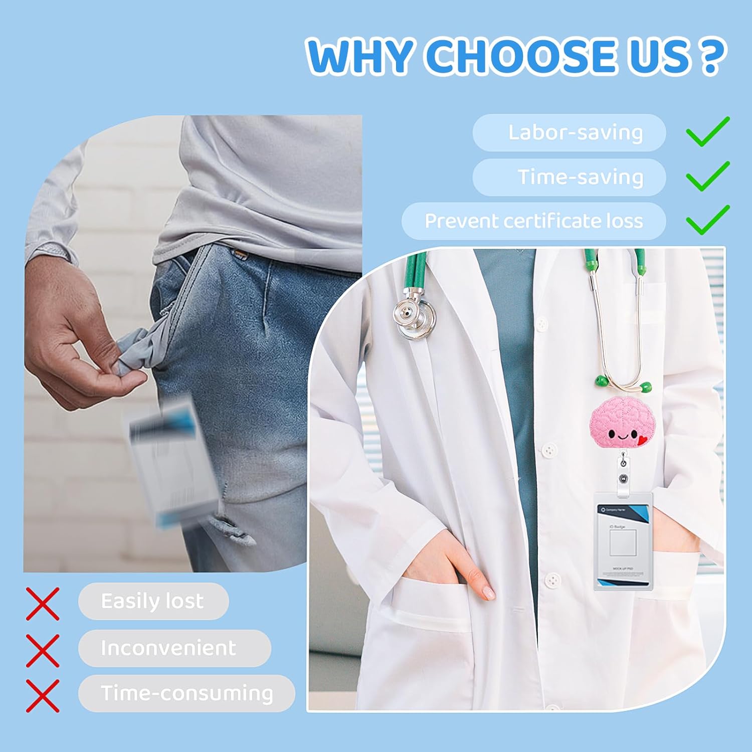 32 Pcs Nurse Badge Reel Retractable Felt Funny Nursing Badge Holder Medical Name ID Clips for Nurse Student National Nurses Week Holiday Office Gift (Buckle Clip)