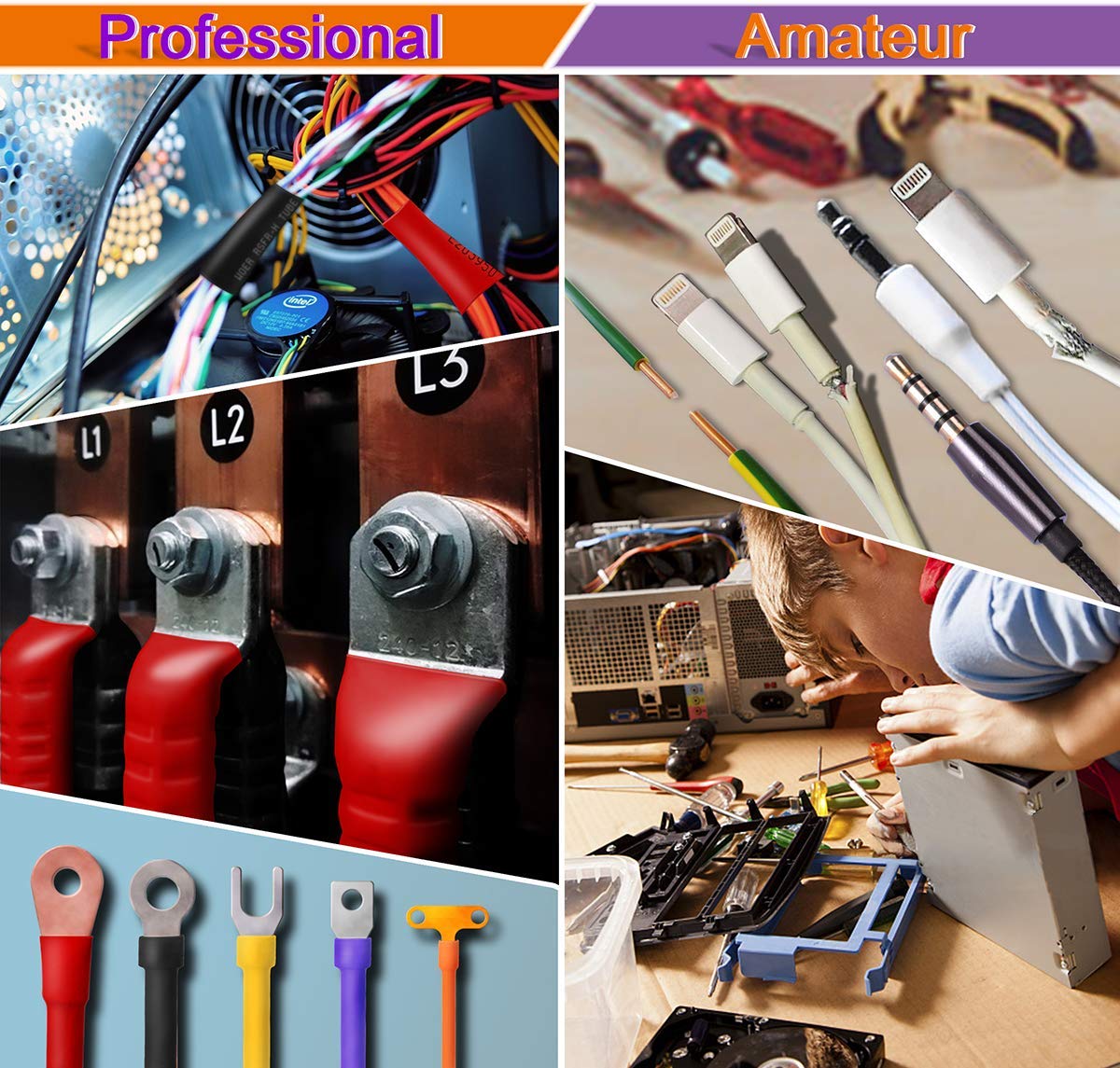 2:1 Heat Shrink Tubing Kit and 3:1 Wire Heat Shrink Tubing Kit