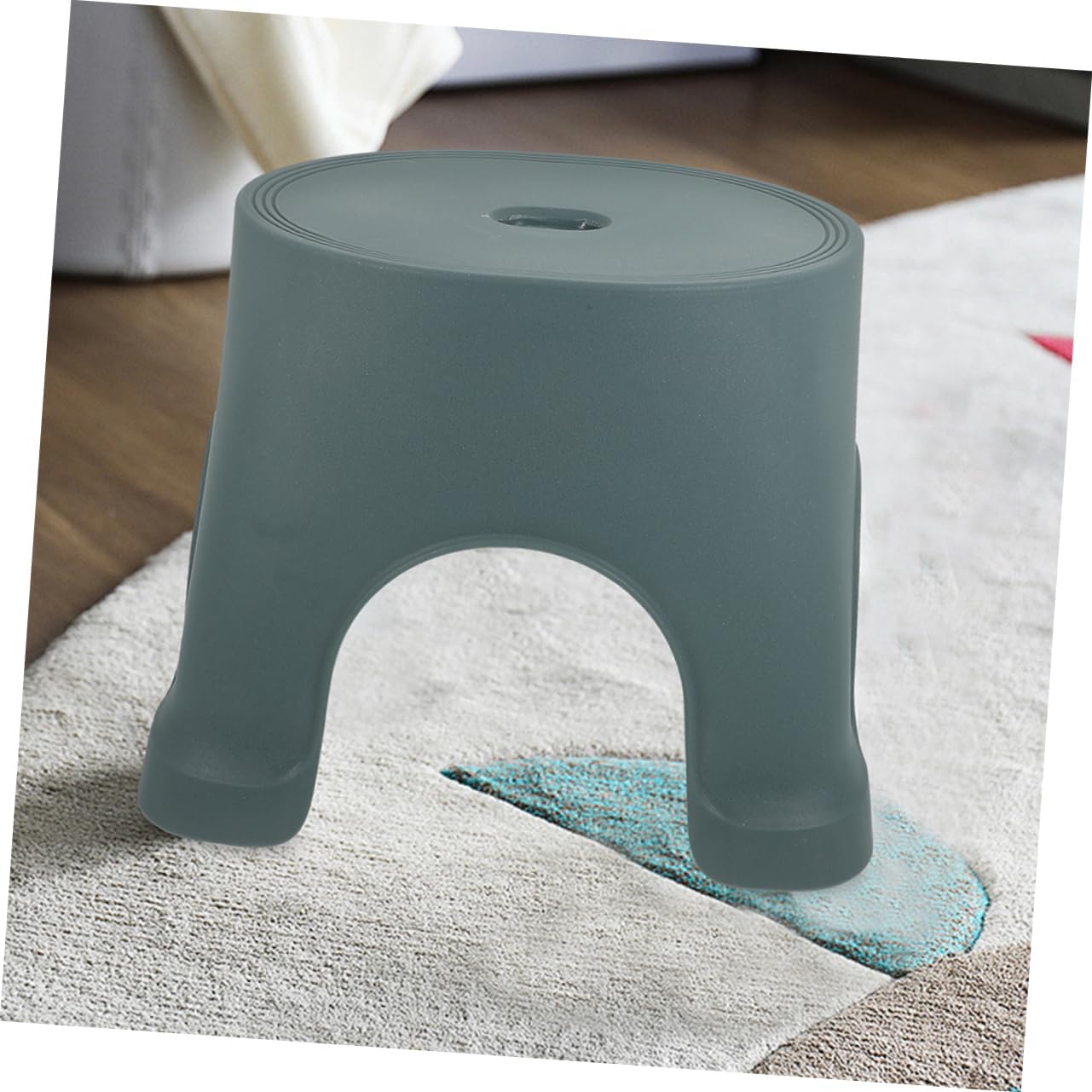 Foot Stool Anti-Slip Plastic Step Stool for Bathroom Nonslip Footstool for Boys and Girls Adults Lightweight Sturdy Design for Potty Training Everyday Use