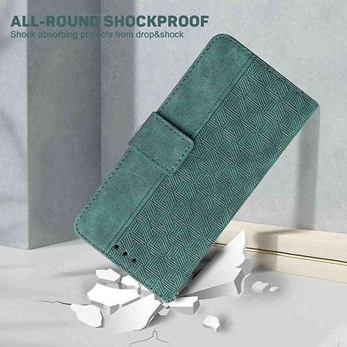 Miniatura 5 de Phone Cover Wallet Folio Case for XIAOMI REDMI K40, Premium PU Leather Slim Fit Cover for REDMI K40, 2 Card Slots, comfortable to carry, Green