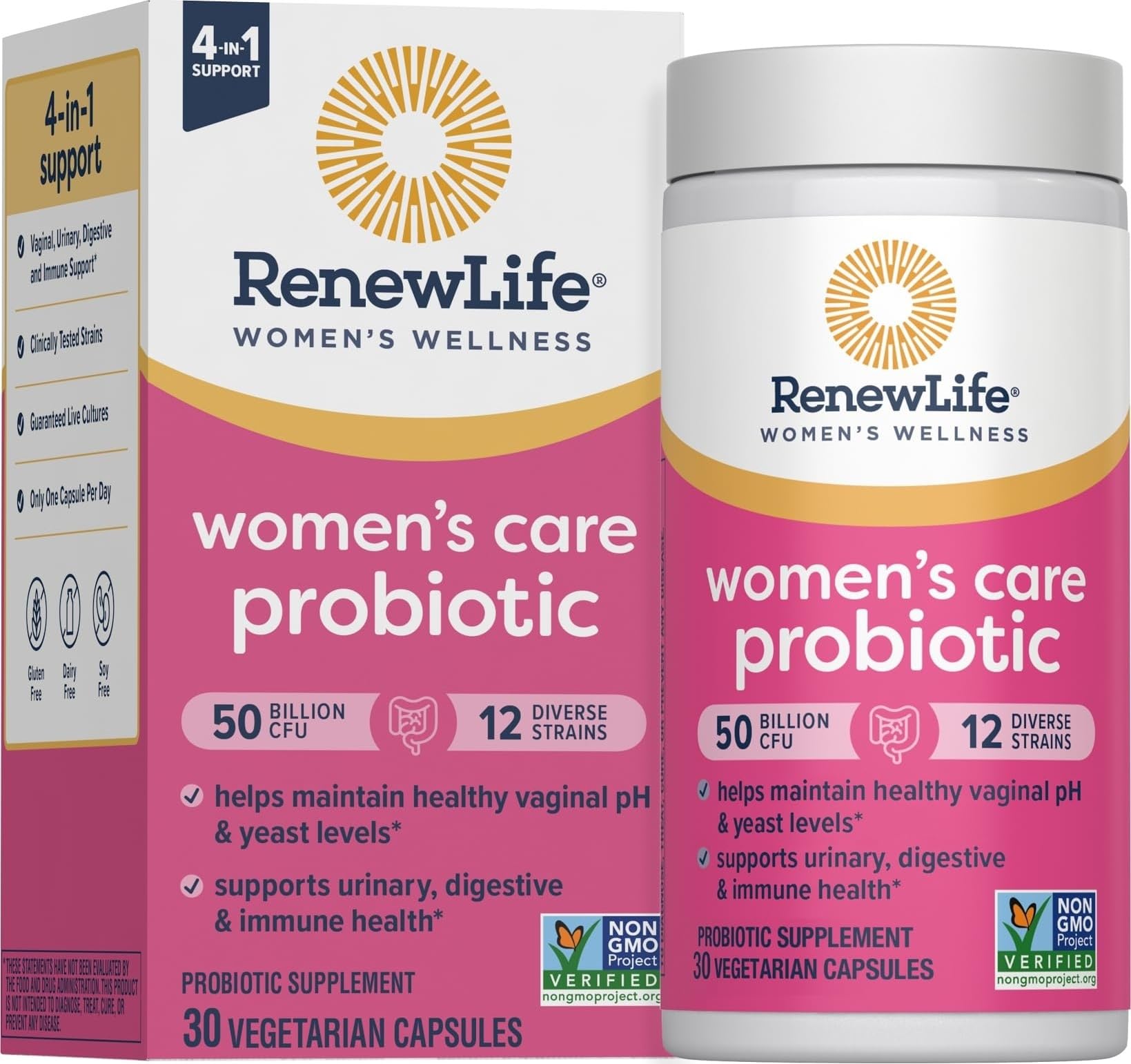 Renew Life Women's Probiotic 50 Billion CFU 30 Count (Pack of 1) 50 Billion CFU Nutritional Supplement
