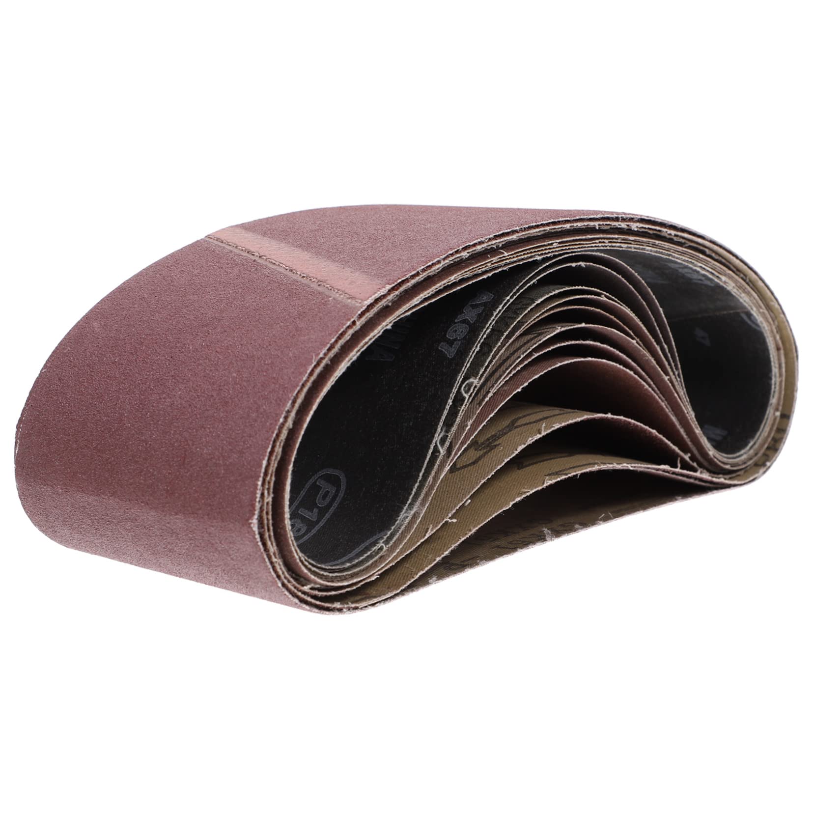 Bandas de Lijado para Lijadora de Banda 12 Piezas, Grano 80/120/150