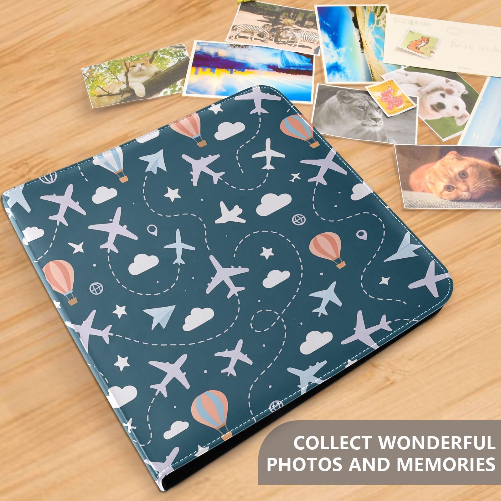 Album de scrapbooking en cuir pour ajouter ou retirer librement les pages intérieures