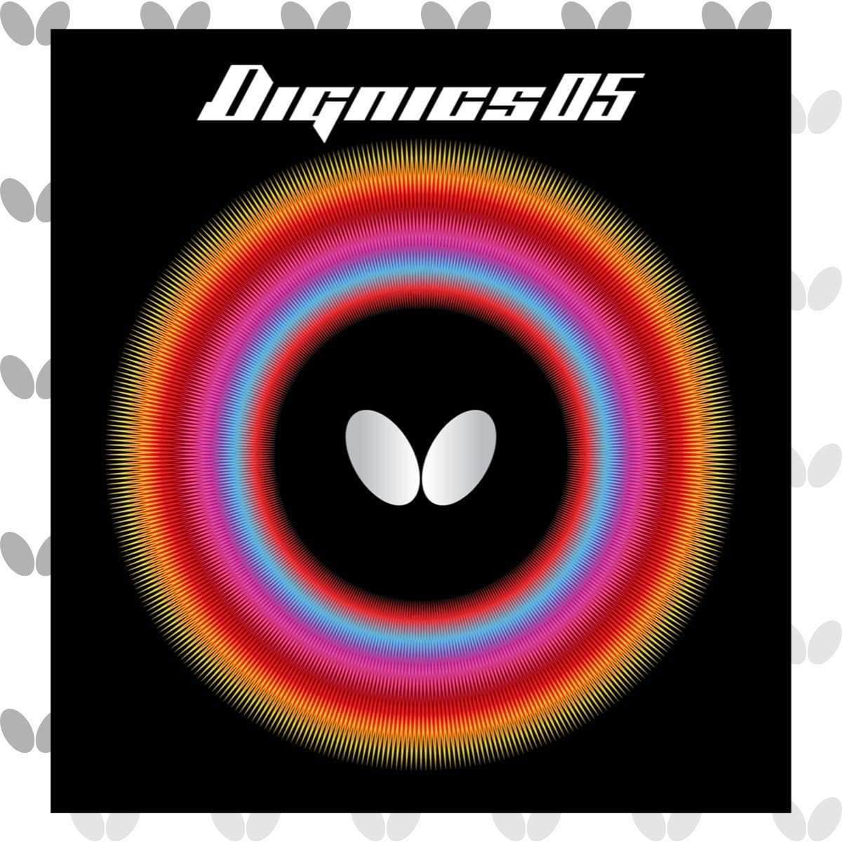 Butterfly Dignics 05 Table Tennis Rubber (Black, 2.1)