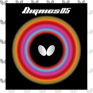 Butterfly Butterfly Dignics 05 Table Tennis Rubber (Black, 2.1)