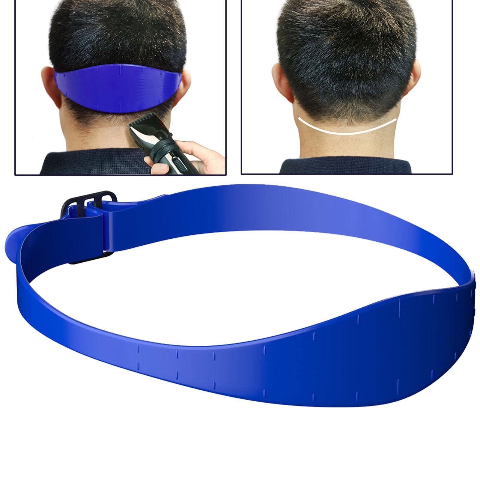 Modello per la rasatura della Scollatura - Taglio di Capelli Fai da Te - Fascia per Taglio di Capelli in Silicone Curvo per la casa Fai-da-Te con rasatura di precisione, Guida conica