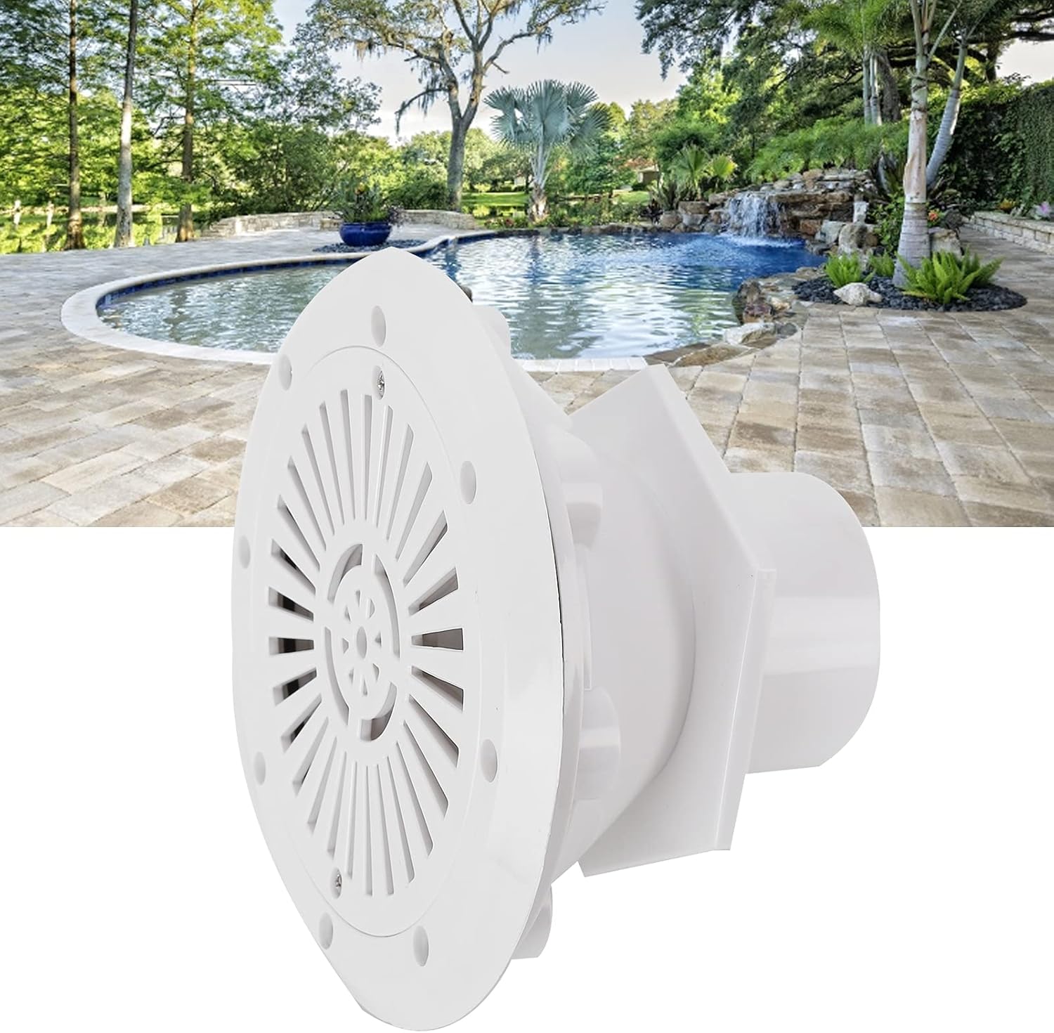 Plastic Pool Main Drain Floor Drain, Replacement Floor Drain Cover Cleanable Sturdy Floor Drain for Swimming Pools Accessary