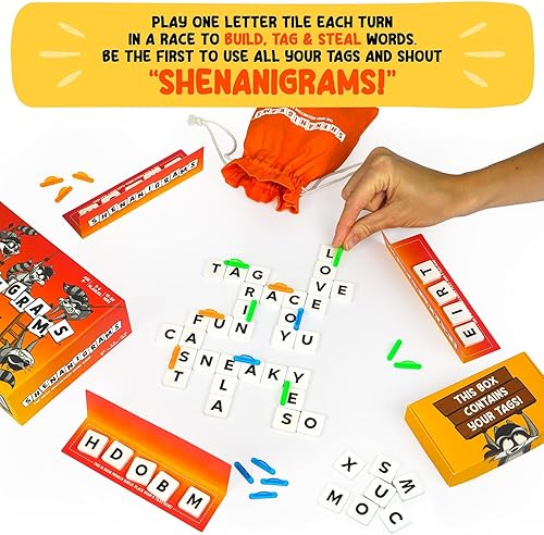 Miniatura 4 de Shenanigrams! – El juego de palabras mega-travieso! Un juego de fiesta familiar súper divertido y rápido para niños, adolescentes y adultos - Ideal