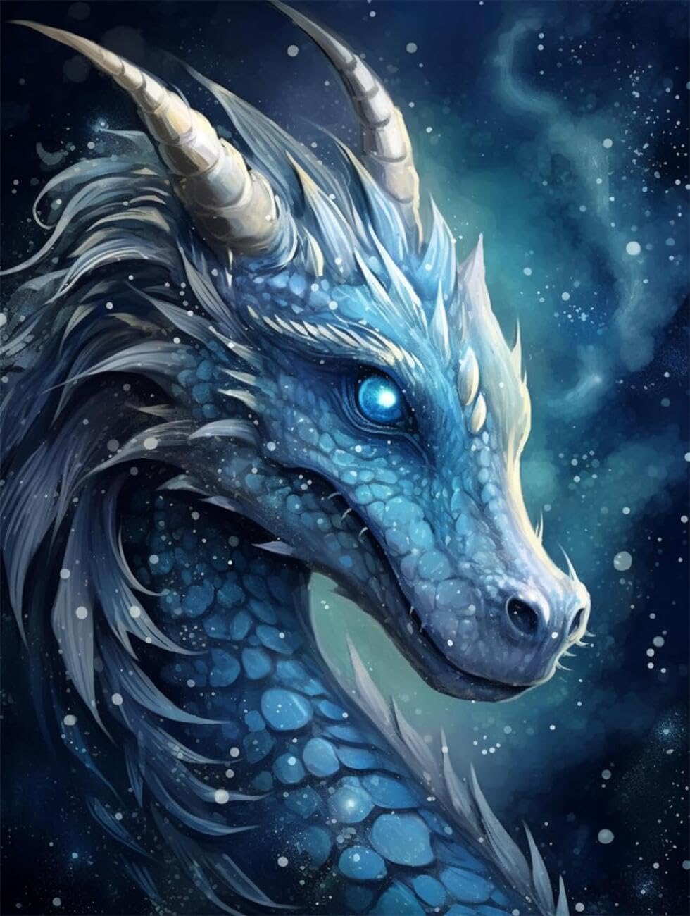 Axiangzik C Diy Ross Stitch Kits Anime Dragon 11Ct 80X100cm