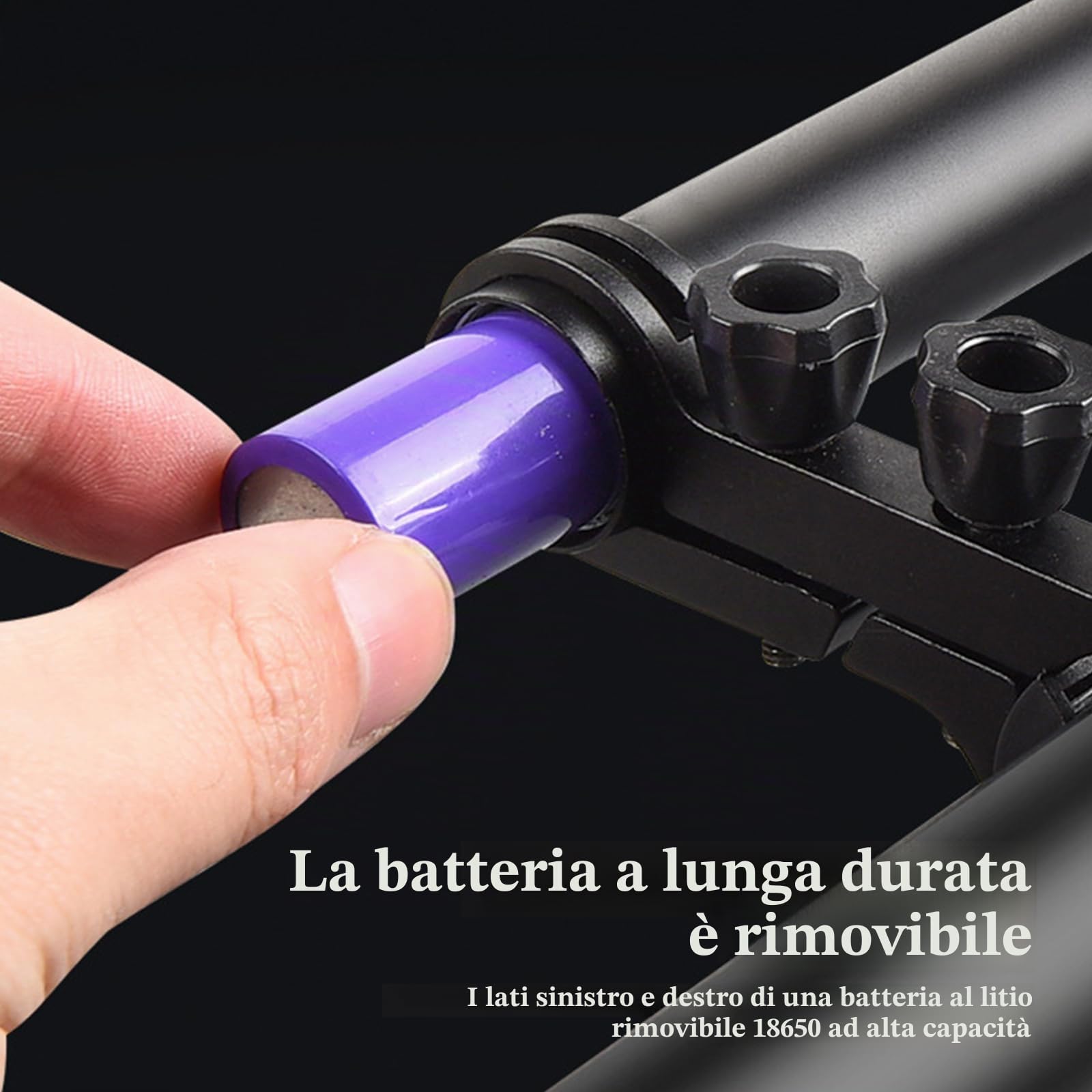 Estensione manubrio in alluminio per bicicletta con batteria esterna, estensione manubrio per illuminazione bicicletta