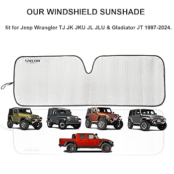 Amazon.co.jp: SWLOR フロントガラス サンシェード ジープ