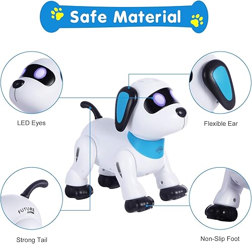 Miniatura 3 de Robot de control remoto para perros robots programables interactivos e inteligentes para niños de 5 años en adelante juguete de acrobacias RC con