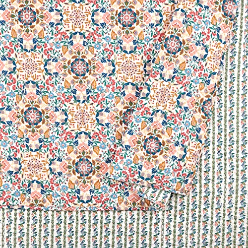 Vera Bradley Enchanted Mandala 3-Piece Reversible Quilt Set, King, Multi #TOP4