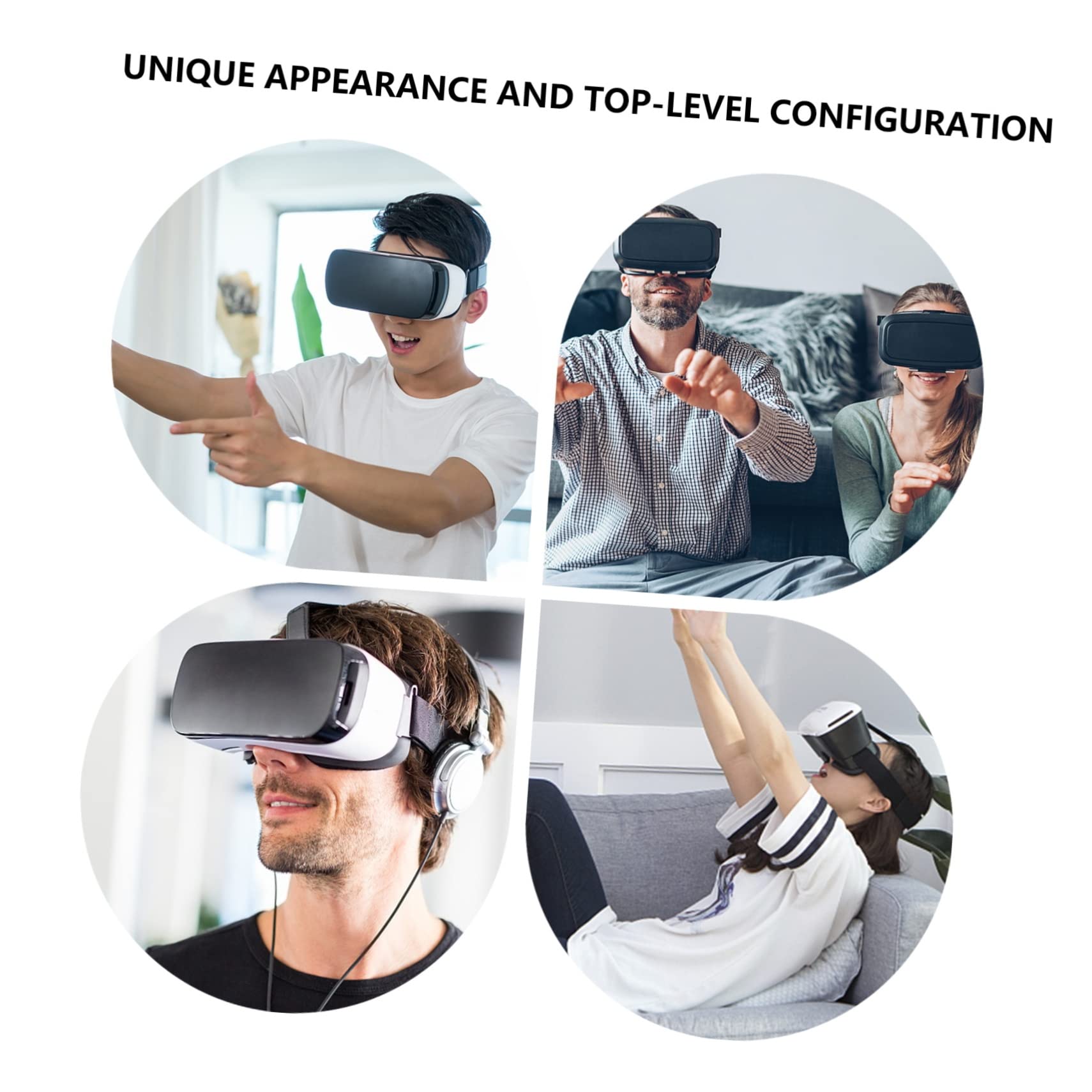 jojofuny 3 Piezas Gafas VR Auriculares Intrauditivos Auriculares con Cable Auriculares con Cable Auriculares Supraaurales Auriculares Intrauditivos Auriculares De Plástico Auricular