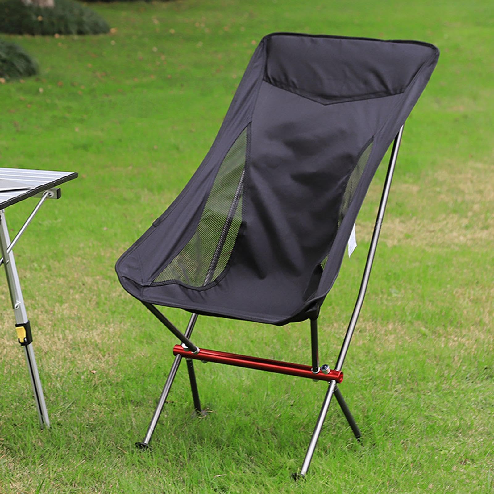 Klappbarer Campingstuhl Tragbarer Campinghocker | Leichter Rasensitz Für Camping Wanderung Picknick Terrasse Balkon Garten Garten