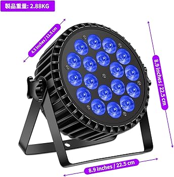 Amazon.co.jp: ZonQoonz 18*10W LED 舞台照明 ステージライト