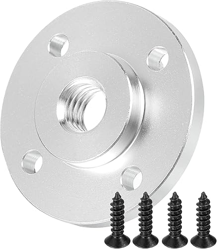 PATIKIL Soporte de brida de micrófono de rosca hembra de 38 "-16, base de montaje de mesa de cuello de cisne de escritorio con tornillo de cabeza