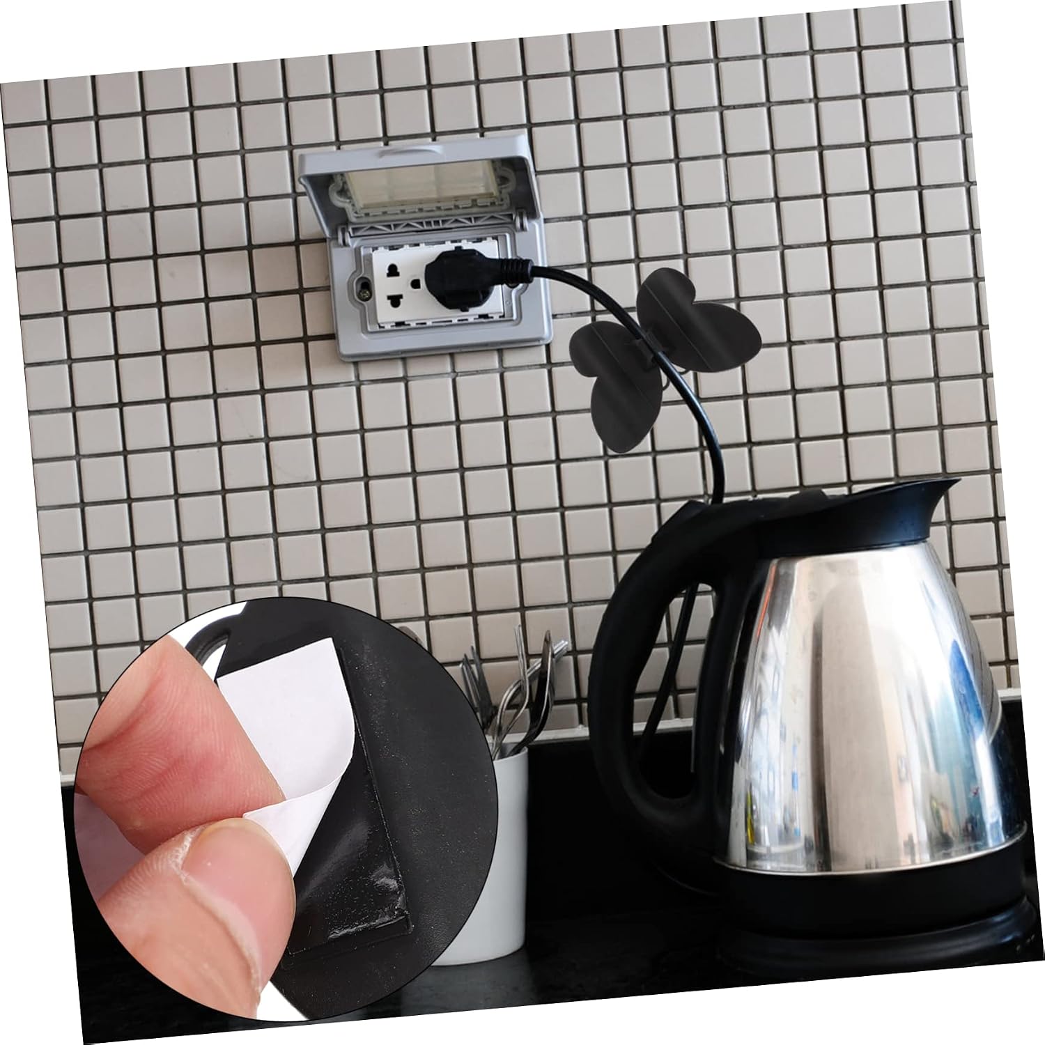 Uonlytech 8pcs Cord Organizer for Kitchen Appliances Electric Cord Holder Stick Winder Kitchen Gadget image 2