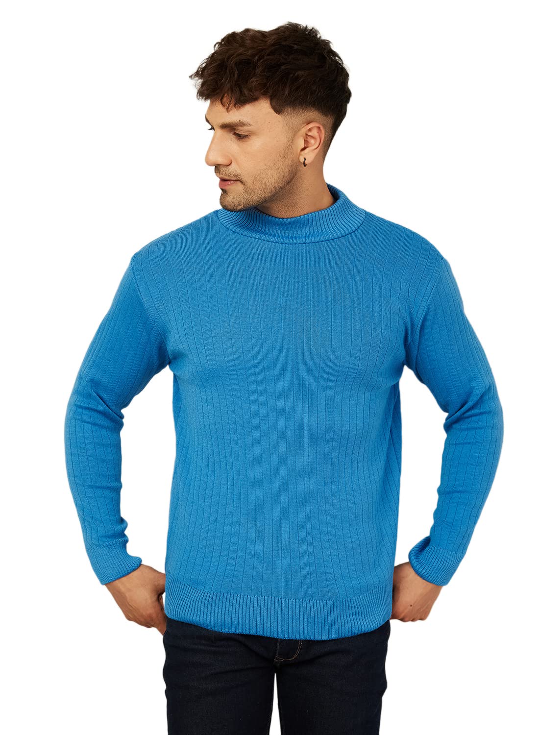 Men High Neck Full Sleeve Winter Woolen Sweater-image-18
