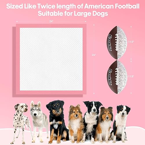 Miniatura 5 de BinetGo - Almohadillas desechables de 24 x 24 pulgadas de entrenamiento para cachorros. 40 almohadillas de primera calidad para entrenamiento de