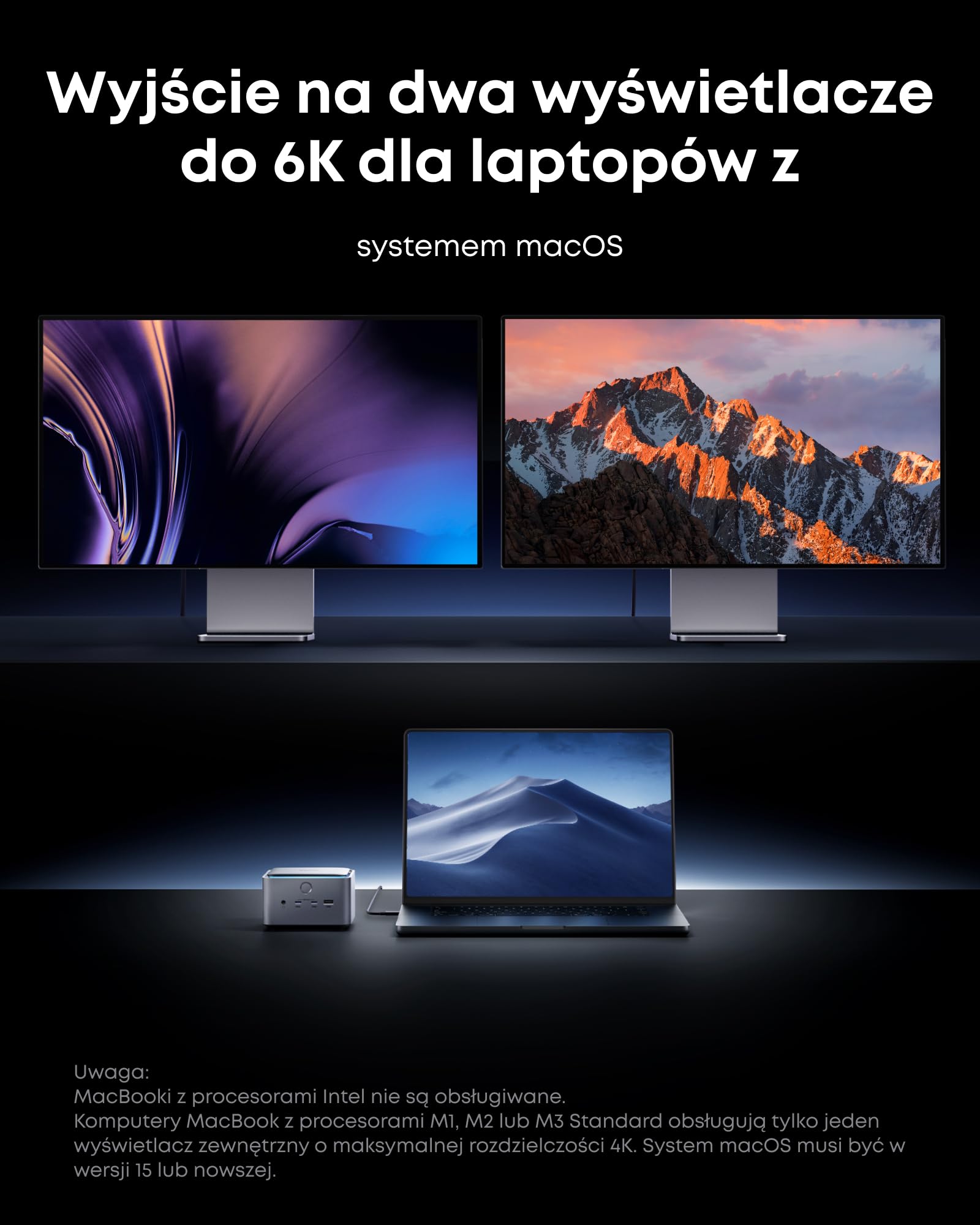Stacja dokująca Anker Prime TB5, 14-portowa stacja dokująca Thunderbolt 5 z maksymalnym ładowaniem 140 W, maksymalnym transferem 120 Gb/s, oświetleniem LED, systemem chłodzenia, wyświetlaczem do 8K dl