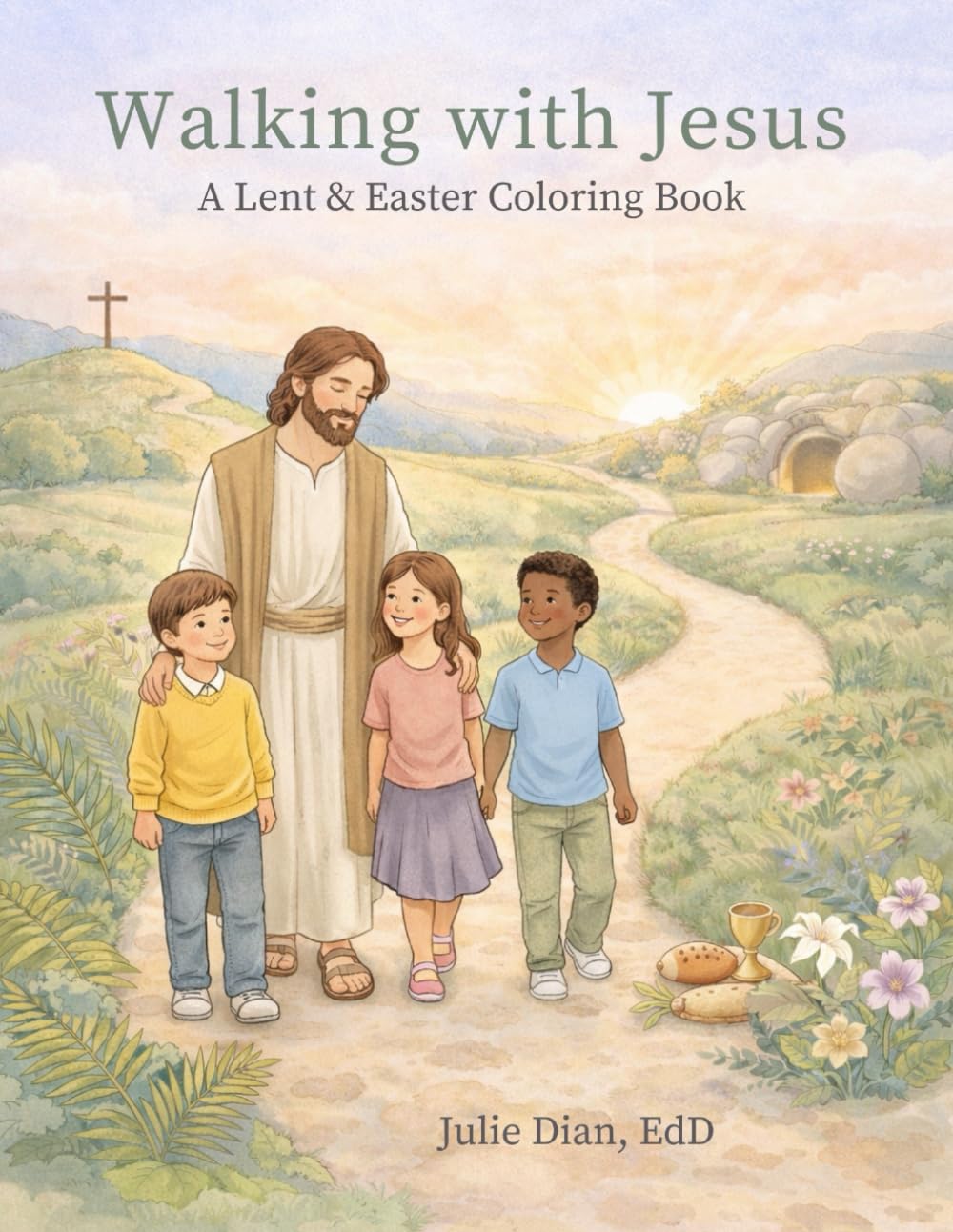 Walking with Jesus: A Lent & Easter Coloring Book (A Catholic Coloring Guide to Saints and More)