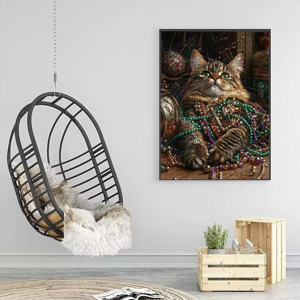 Puzzle 2000 Pezzi, Collana Gatto 3D Puzzle per Adulti Impegnativo, Educa Puzzles Artistico, Divertente E Stimolante Puzzles Decorativo per La Famiglia, Regalo e Decorazione Pareti DX0YL6-927