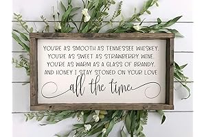 Rustic Youre As Smooth as Tennessee Whiskey Sign