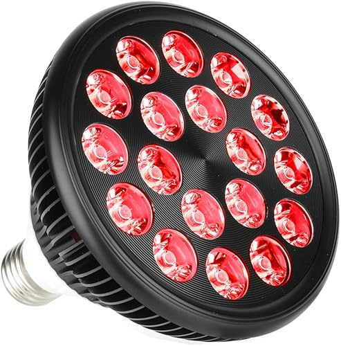 DS Picnic Lámpara de luz de terapia roja de 54 W, 18 LED con enchufe de luz, chips duales rojos 660 y bombillas infrarrojas cercanas de 850 nm