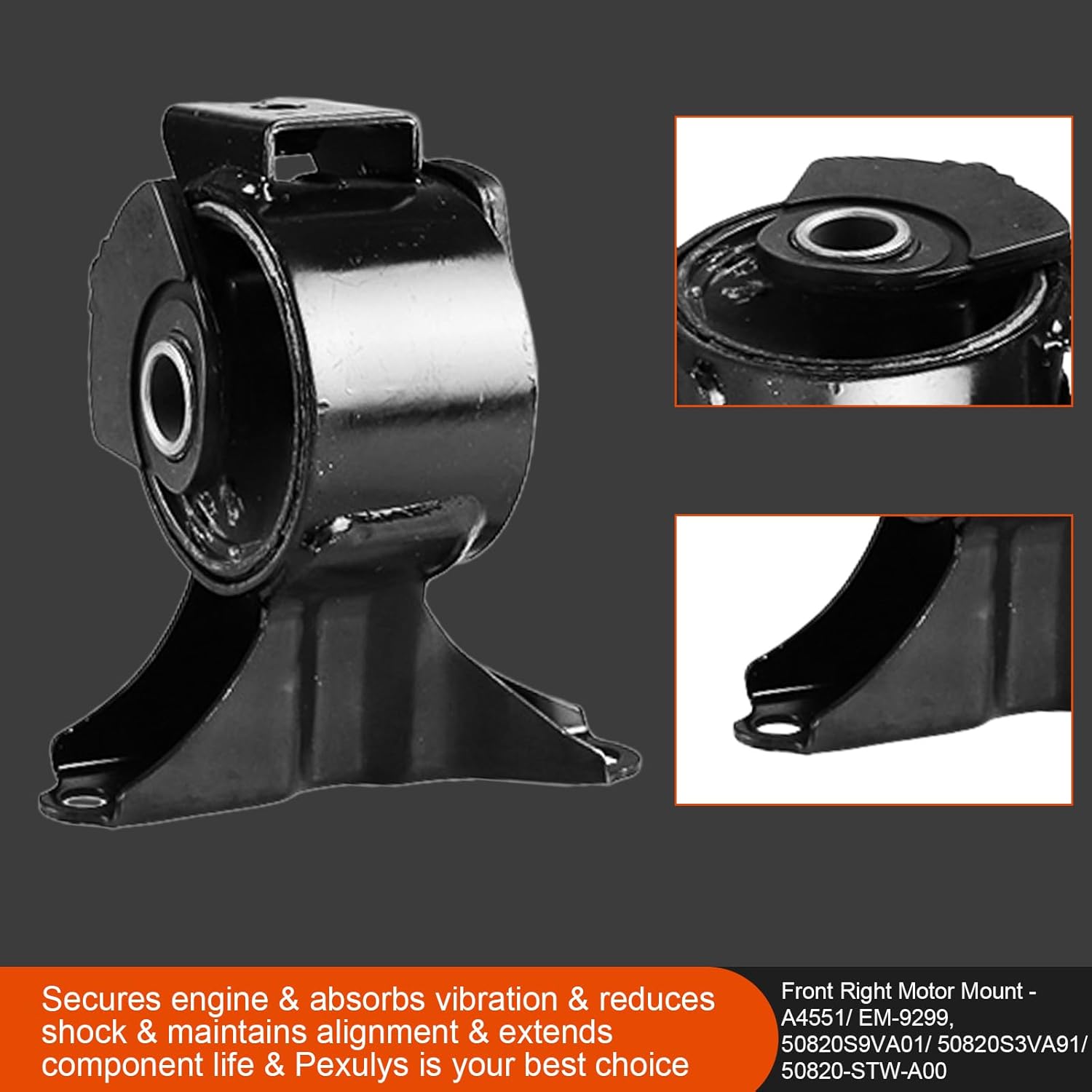 5Pcs Engine Motor Mount & Transmission Mount, For Honda Pilot 3.5L 2WD 2006-2008, Replace# A65027EL, A4551, A4583EL, A4531, A4532