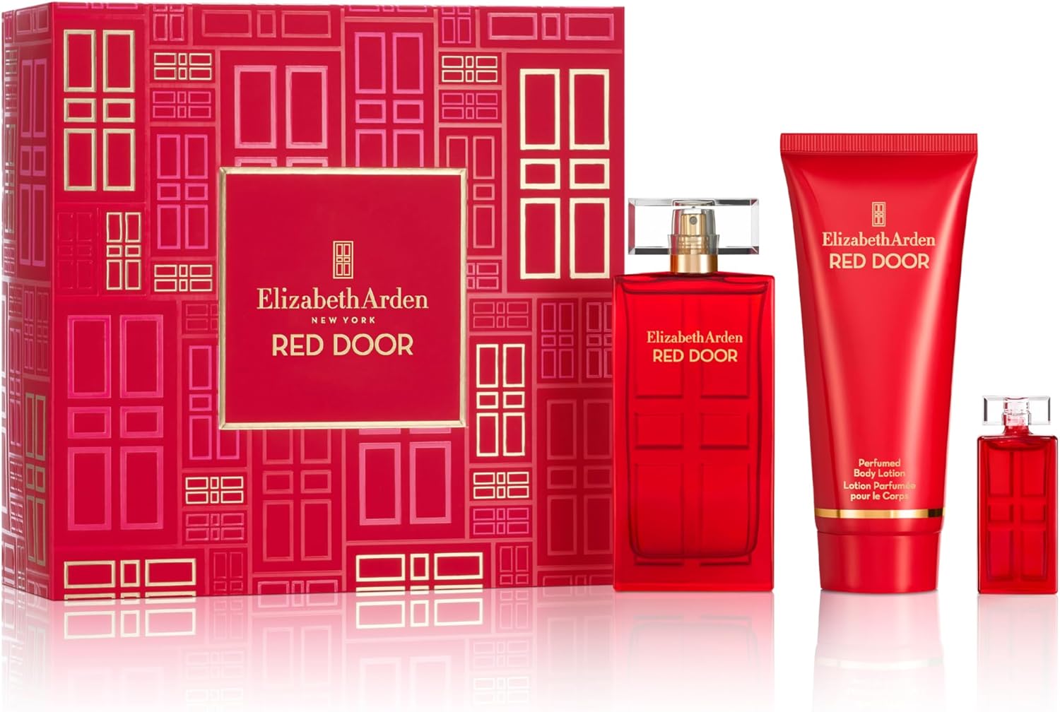 Elizabeth Arden Red Door Driedelige Eau de Toilette Geschenkset, Cadeau voor Vrouwen, Bloemengeur