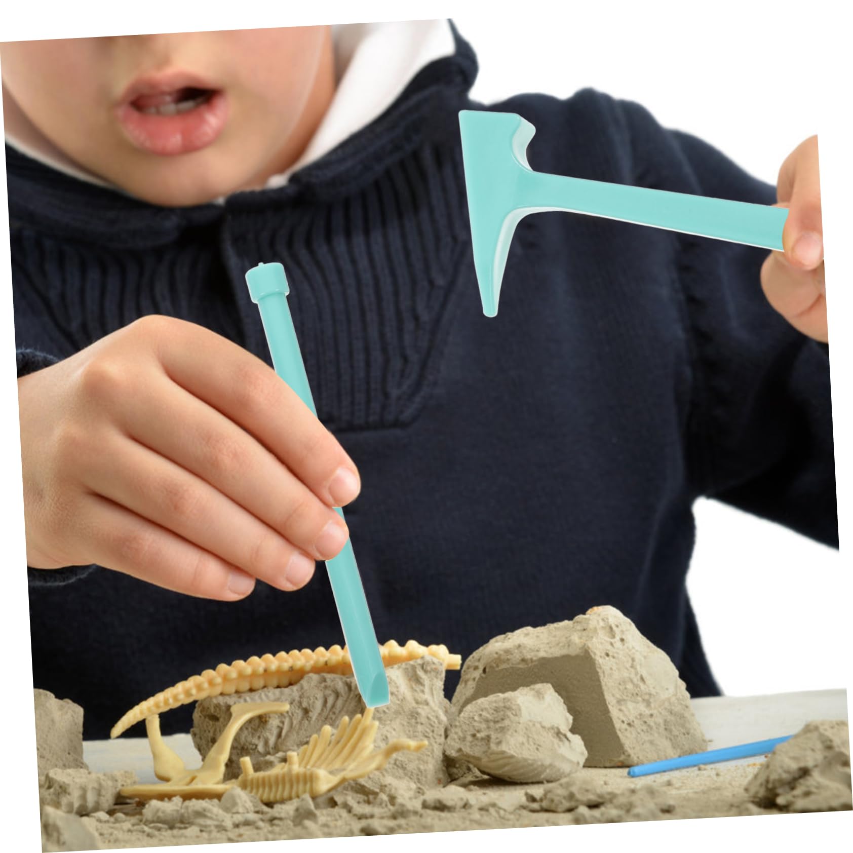 Hemobllo 6 Juegos Kit de Excavación Infantil con Herramientas Arqueológicas para Explorar Gemas y Minerales Juguete Educativo Práctico para Desarrollar Creatividad y Habilidades Manuales