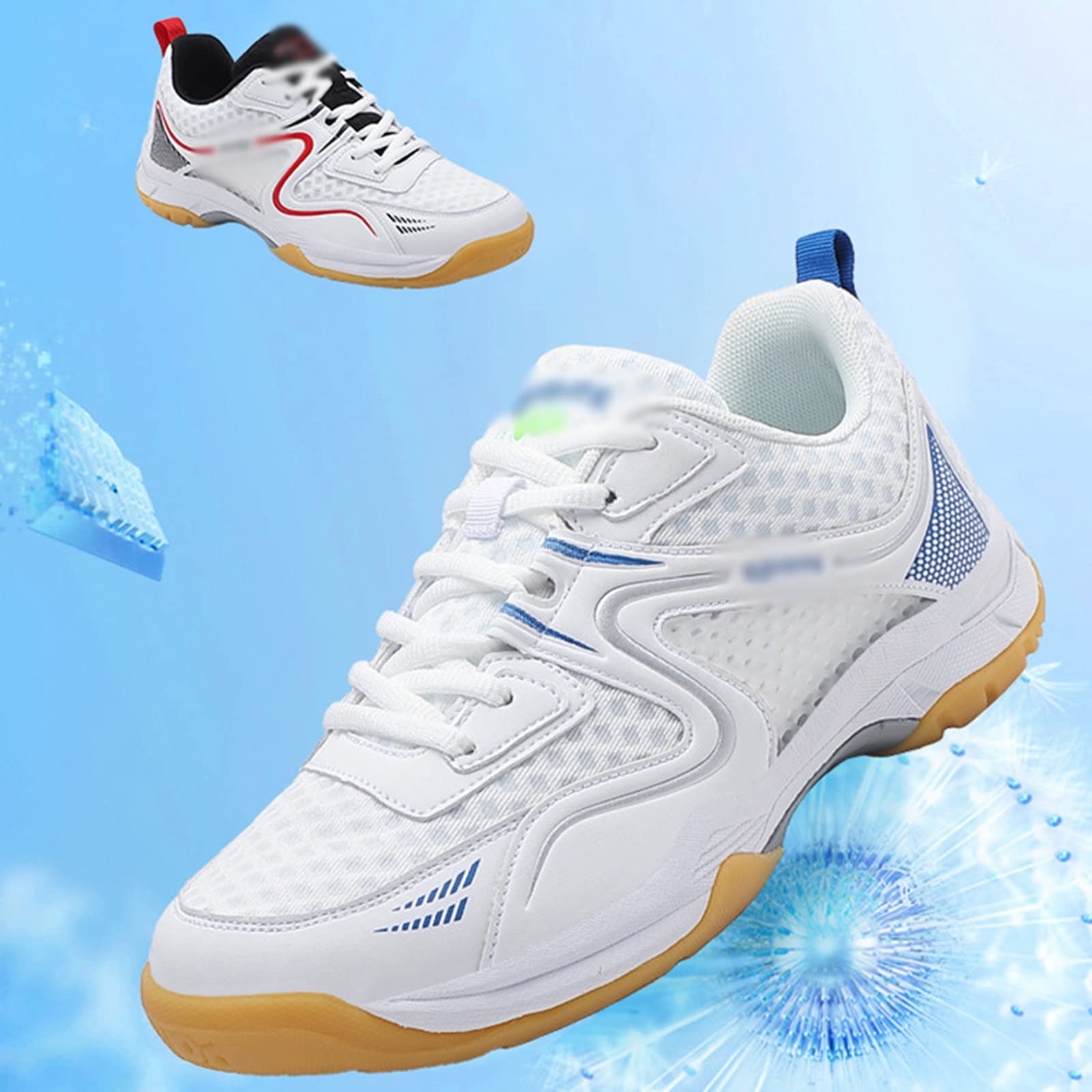 AIRFUL Zapatos de Tenis para Hombre y Mujer, Entrenamiento en cancha Interior, Tenis de Squash, Tenis, Zapatos Deportivos adecuados para Balonmano, Pickleball, bádminton, Floorball, Squash
