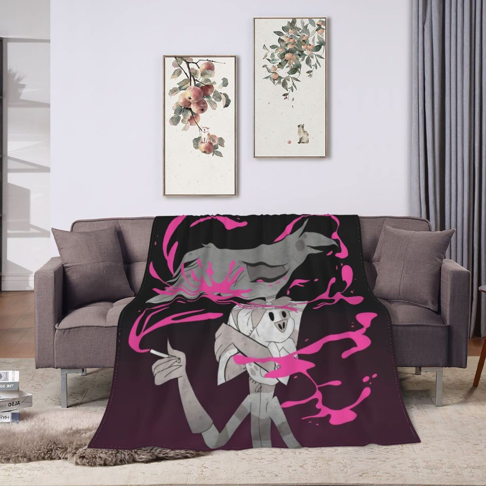 Zhongkaihua Hazbin Hotel Merch Anime Figure Pendant Vox Cute Cartoon Stuffed Figure Super Soft Sofa Stuffed Figure 37cm Zhongkaihua Hazbin Hotel Merch Anime Figure Pendant Vox Cute Cartoon Stuffed Figure Super Soft Sofa Stuffed Figure 37cm