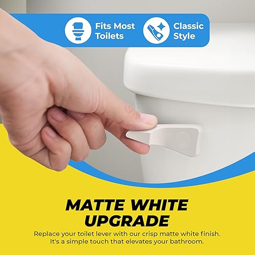 Miniatura 10 de Palanca de repuestos para palanca de tanque de inodoro estándar americano